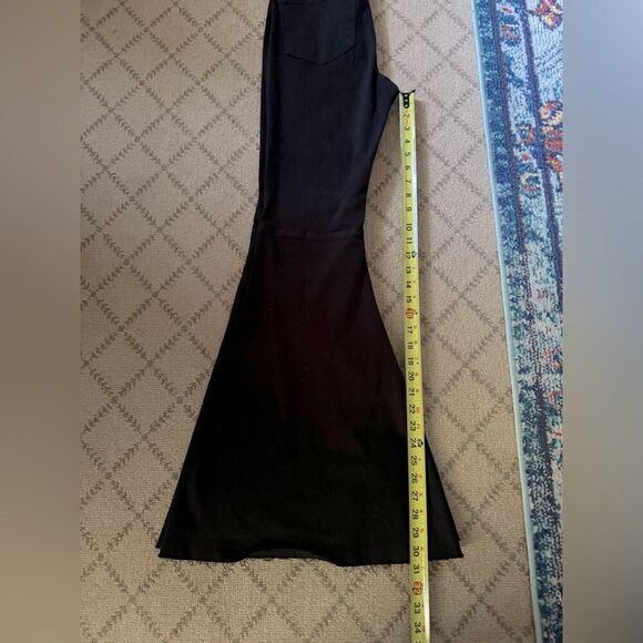 Tricot by C'est toi black denim kick flare high waisted pants 26 - Picture 3 of 14